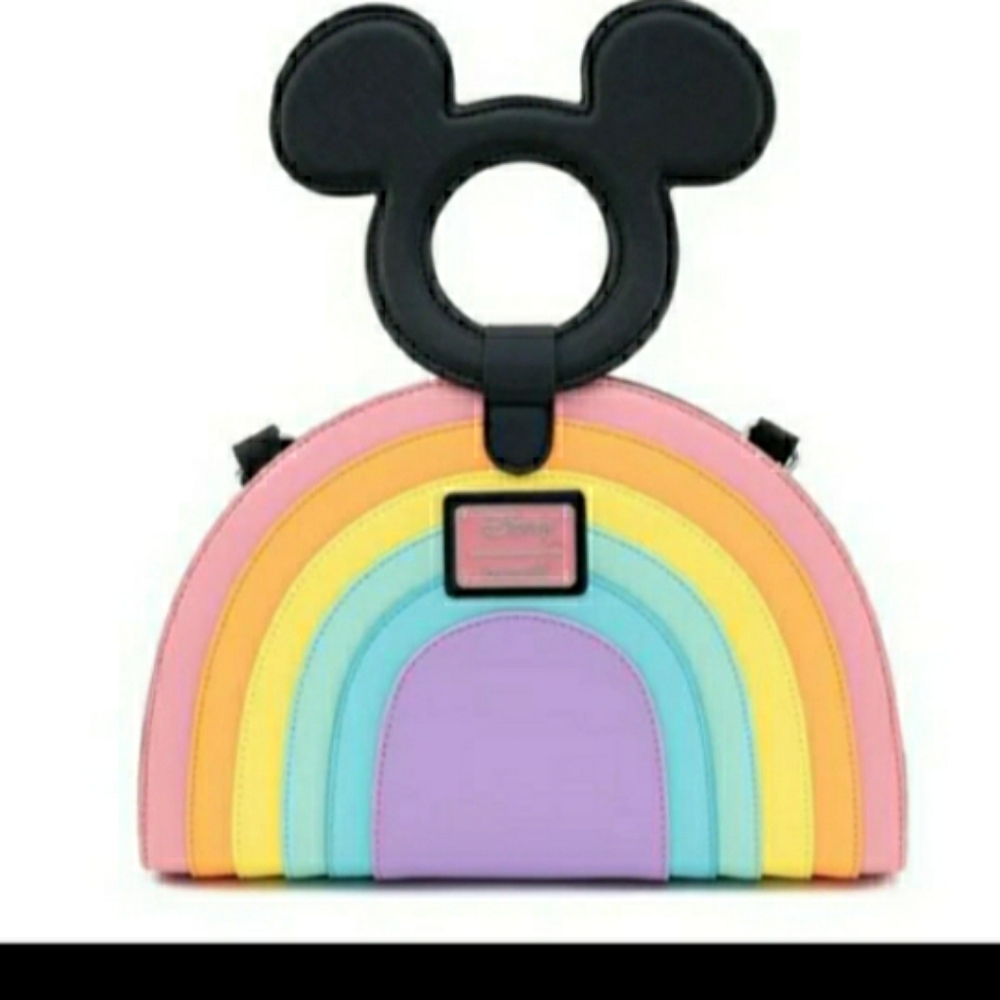 NWT Disney Loungefly Mickey Mouse Rainbow Bag